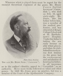 Nieżyjący pan Henry Jones (Cavendish) autorstwa English Photographer