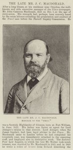 Nieżyjący już pan J C Macdonald, menedżer Times autorstwa English Photographer