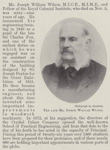 Nieżyjący już pan Joseph William Wilson autorstwa English Photographer
