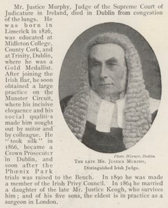 Nieżyjący już sędzia Murphy, wybitny sędzia irlandzki autorstwa English Photographer