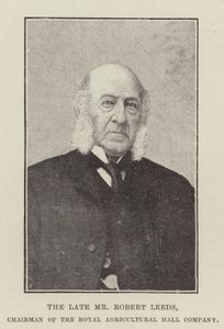 Nieżyjący już pan Robert Leeds, prezes Royal Agricultural Hall Company autorstwa English Photographer