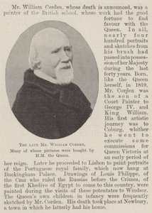 Nieżyjący już pan William Corden, którego wiele obrazów kupiła królowa HM autorstwa English Photographer