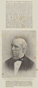 Nieżyjący już Recorder Londynu, Sir Thomas Chambers, QC autorstwa English Photographer