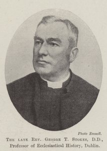 Nieżyjący już wielebny George T Stokes, DD, profesor historii kościelnej, Dublin autorstwa English Photographer