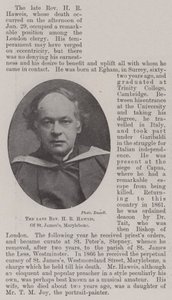 Nieżyjący wielebny H.R. Haweis z St James, Marylebone autorstwa English Photographer