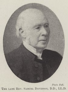 Nieżyjący wielebny Samuel Davidson, DD, LLD autorstwa English Photographer