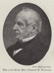 Nieżyjący już szanowny Spencer H Walpole autorstwa English Photographer