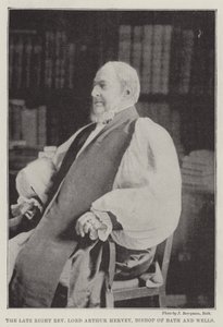 Nieżyjący wielebny Lord Arthur Hervey, biskup Bath i Wells autorstwa English Photographer