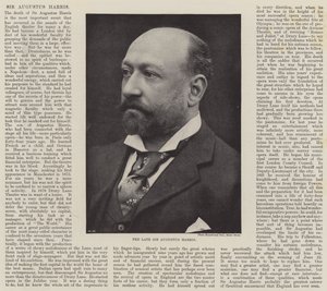 Nieżyjący już Sir Augustus Harris autorstwa English Photographer
