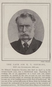 Nieżyjący już Sir ET Gourley, poseł Sunderland 1868-1900 autorstwa English Photographer