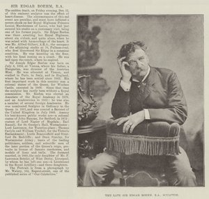 Nieżyjący już Sir Edgar Boehm, RA, rzeźbiarz autorstwa English Photographer