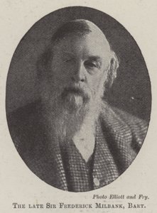 Nieżyjący już Sir Frederick Milbank, Baronet autorstwa English Photographer