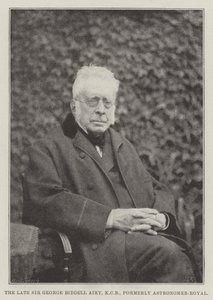 Nieżyjący już Sir George Biddell Airy, KCB, dawniej Astronomer-Royal autorstwa English Photographer