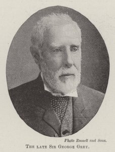 Nieżyjący już Sir George Gray autorstwa English Photographer