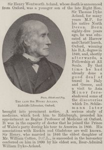 Nieżyjący już Sir Henry Acland, Radcliffe Librarian, Oxford autorstwa English Photographer