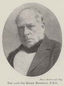 Nieżyjący już Sir Henry Bessemer, FRS autorstwa English Photographer