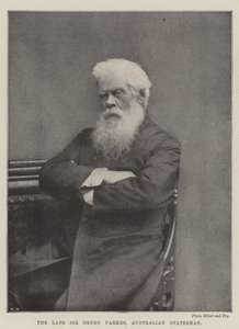 Nieżyjący już Sir Henry Parkes, australijski mąż stanu autorstwa English Photographer