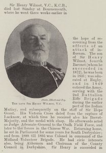 Nieżyjący już Sir Henry Wilmot, VC autorstwa English Photographer