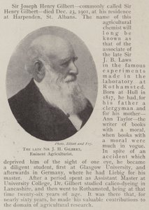Nieżyjący już Sir JH Gilbert, wybitny rolnik autorstwa English Photographer