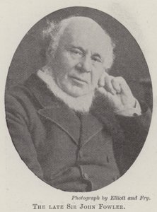 Nieżyjący sir John Fowler autorstwa English Photographer