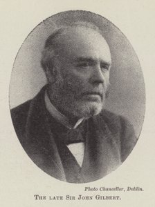 Nieżyjący sir John Gilbert autorstwa English Photographer
