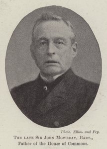Nieżyjący już sir John Mowbray, baronet, ojciec Izby Gmin autorstwa English Photographer
