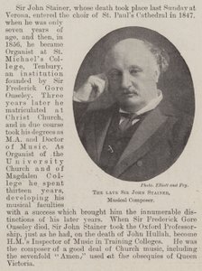 Nieżyjący już Sir John Stainer, kompozytor muzyczny autorstwa English Photographer
