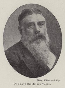 Nieżyjący już Sir Julius Vogel autorstwa English Photographer