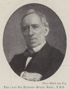 Nieżyjący już Sir Richard Quain, Baronet, FRS autorstwa English Photographer