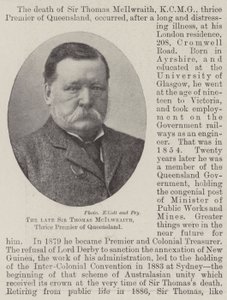 Nieżyjący już Sir Thomas McIlwraith, trzykrotny premier Queensland autorstwa English Photographer