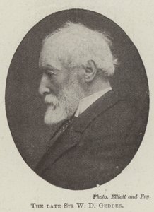 Nieżyjący sir W D Geddes autorstwa English Photographer