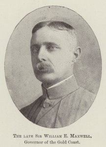 Nieżyjący już Sir William E Maxwell, gubernator Złotego Wybrzeża autorstwa English Photographer