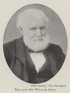 Nieżyjący sir William Gray autorstwa English Photographer