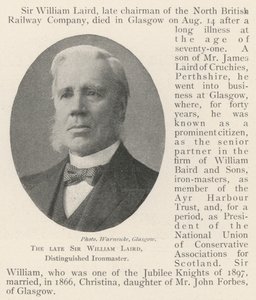 Nieżyjący już Sir William Laird, Zasłużony Ironmaster autorstwa English Photographer