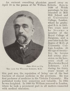 Nieżyjący już Sir William Roberts, MD autorstwa English Photographer