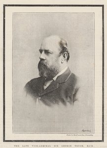 Nieżyjący już wiceadmirał Sir George Tryon, KCB autorstwa English Photographer