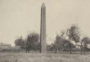 Obelisk w Heliopolis, w którym kształcił się Mojżesz autorstwa English Photographer