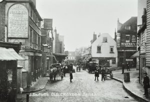 Three Tuns Old Kings Head, Surrey Street, Croydon: widok ogólny, 1885 autorstwa English Photographer