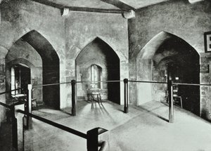 Tower of London, Tower Hill: stanowe więzienie w Beauchamp Tower, 1895 autorstwa English Photographer