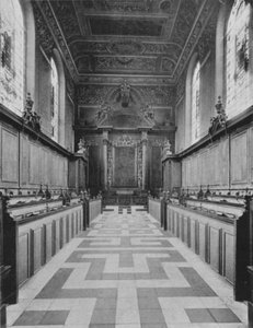 Kaplica Trinity College (zdjęcie czarno-białe) autorstwa English Photographer
