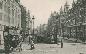 Podziemna linia tramwajowa, Southampton Row, Londyn autorstwa English Photographer