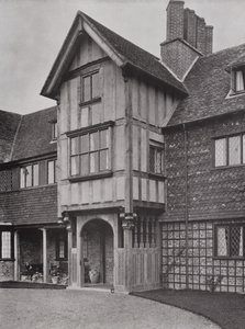 Upton Grey House, Winchfield, Hants, Anglia (zdjęcie czarno-białe) autorstwa English Photographer