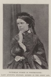 Wiktoriańskie kobiety w Westminsterze, Lady Augusta Stanley, pochowana w opactwie 1876 autorstwa English Photographer