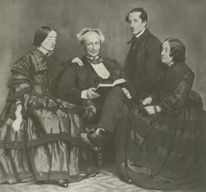 Wiktoriańska grupa rodzinna, 1857 autorstwa English Photographer