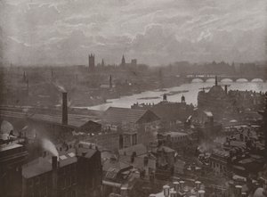 Widok ze Złotej Galerii, St Pauls, patrząc na południowy zachód autorstwa English Photographer