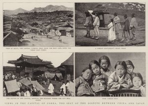 Poglądy w stolicy Korei, siedzibie sporu między Chinami a Japonią autorstwa English Photographer