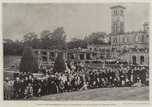 Wizyta Manchester Unity of Oddfellows na terenie Osborne House autorstwa English Photographer