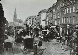 Whitechapel High Street, patrząc na wschód, 1890 autorstwa English Photographer