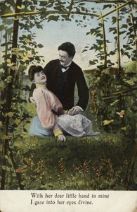 Z jej kochaną rączką w mojej, patrzę w jej oczy bosko autorstwa English Photographer