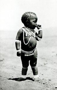 Dziewczyna Zulu Ssie Pierwszy Palec autorstwa English Photographer
